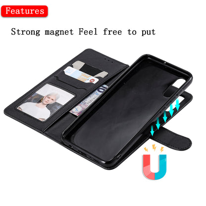 Magnetic KT Leather Series-3 Detachable 2-in-1 Wallet Leather Stand Case for Samsung Galaxy A70