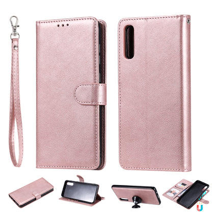 Magnetic KT Leather Series-3 Detachable 2-in-1 Wallet Leather Stand Case for Samsung Galaxy A70