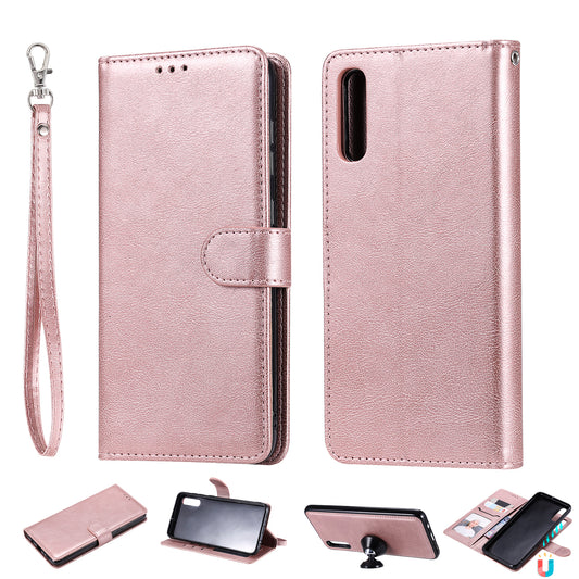 Magnetic KT Leather Series-3 Detachable 2-in-1 Wallet Leather Stand Case for Samsung Galaxy A70