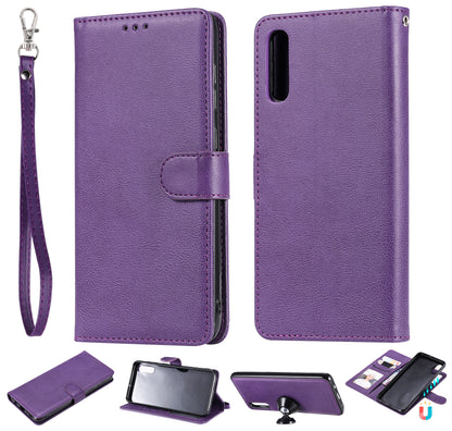 Magnetic KT Leather Series-3 Detachable 2-in-1 Wallet Leather Stand Case for Samsung Galaxy A70