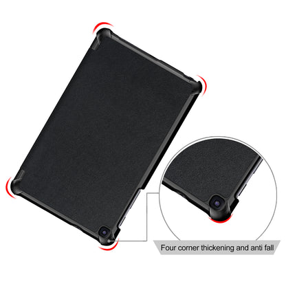 PU Leather Protection Cover Case with Tri-fold Stand for Samsung Galaxy Tab A 8.0 (2019) with S Pen P200 P205