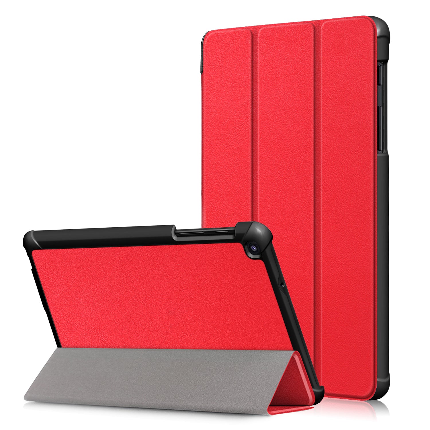 PU Leather Protection Cover Case with Tri-fold Stand for Samsung Galaxy Tab A 8.0 (2019) with S Pen P200 P205