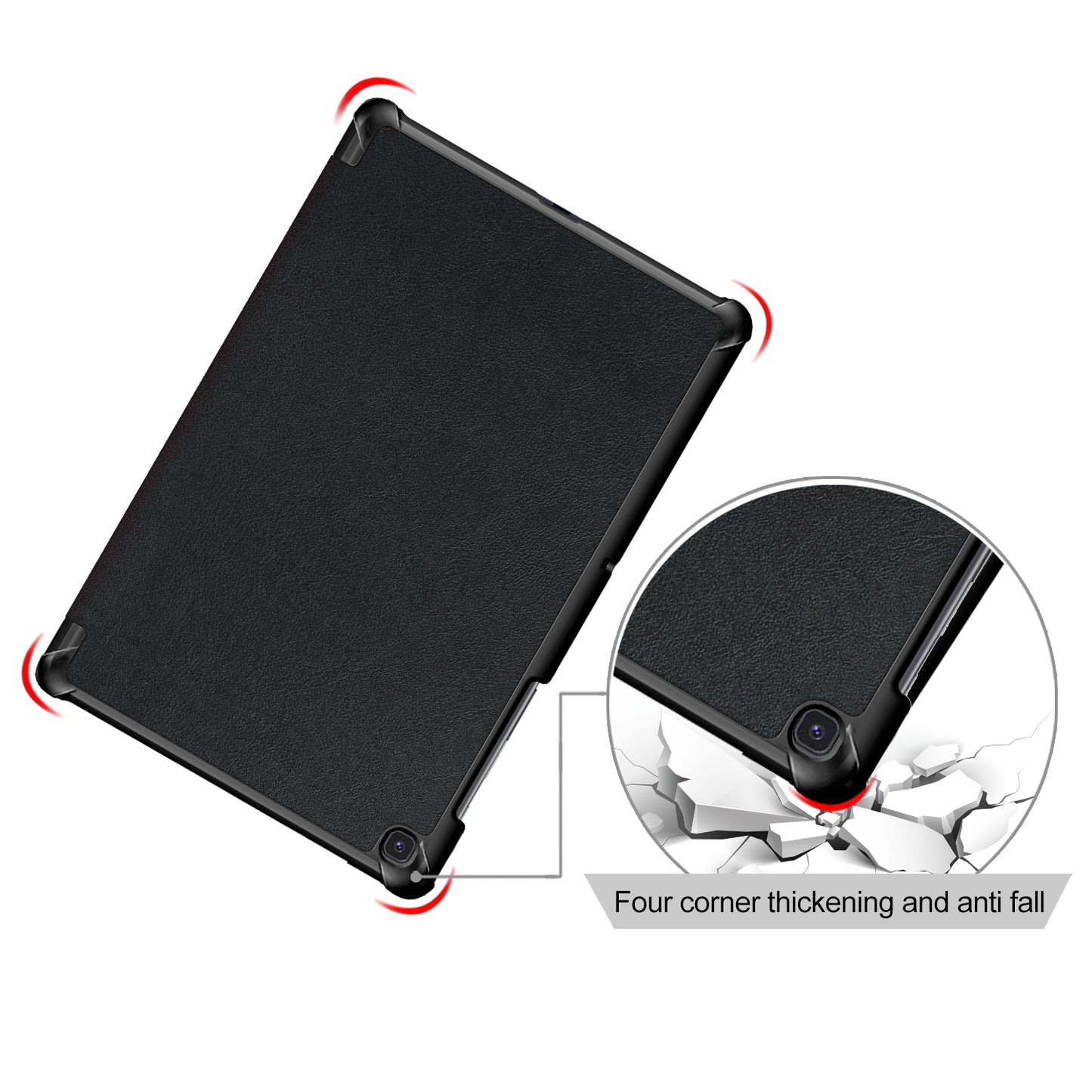 PU Leather Smart Case with Stable Tri-fold Stand Stand for Samsung Galaxy Tab S5e SM-T720/SM-T725