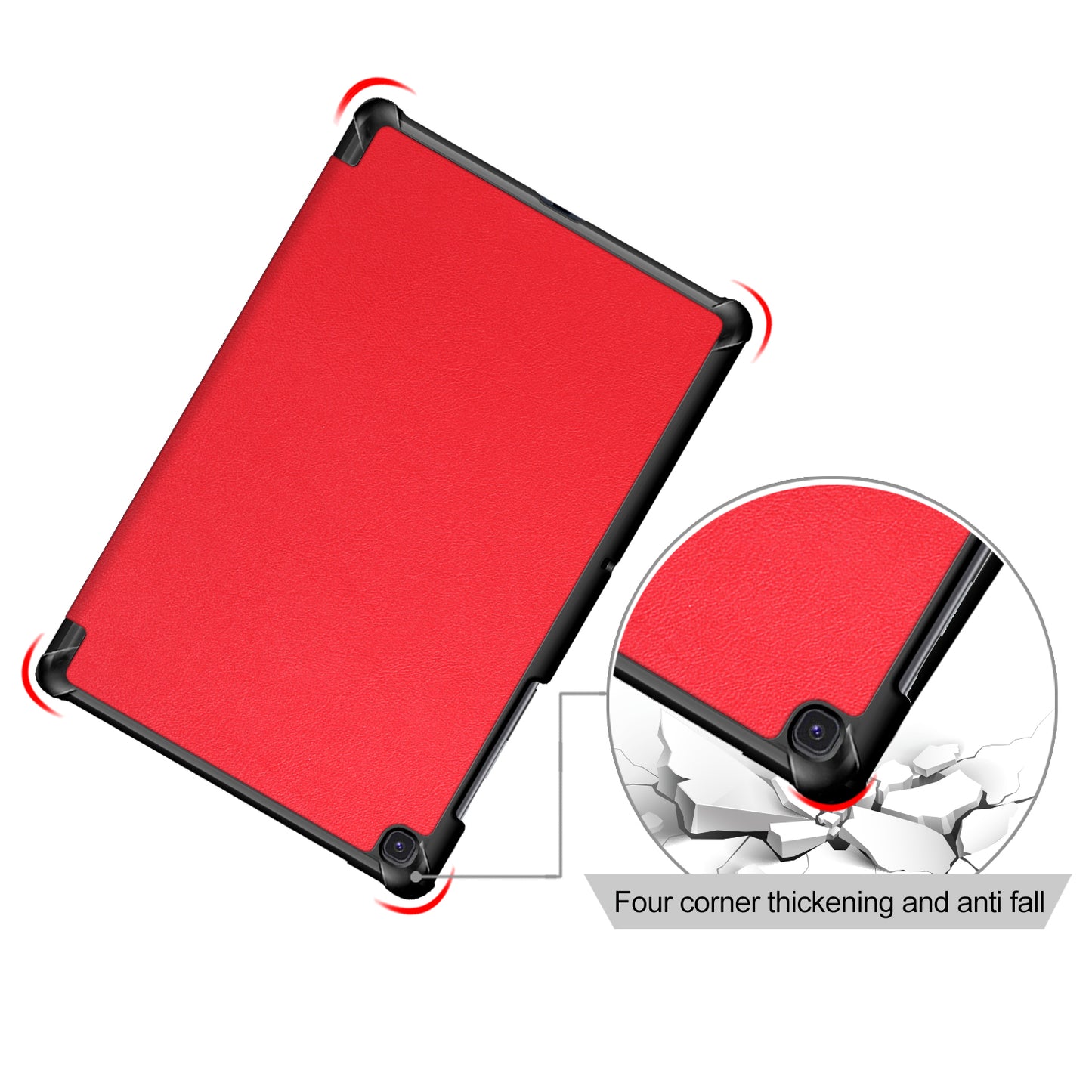 PU Leather Smart Case with Stable Tri-fold Stand Stand for Samsung Galaxy Tab S5e SM-T720/SM-T725