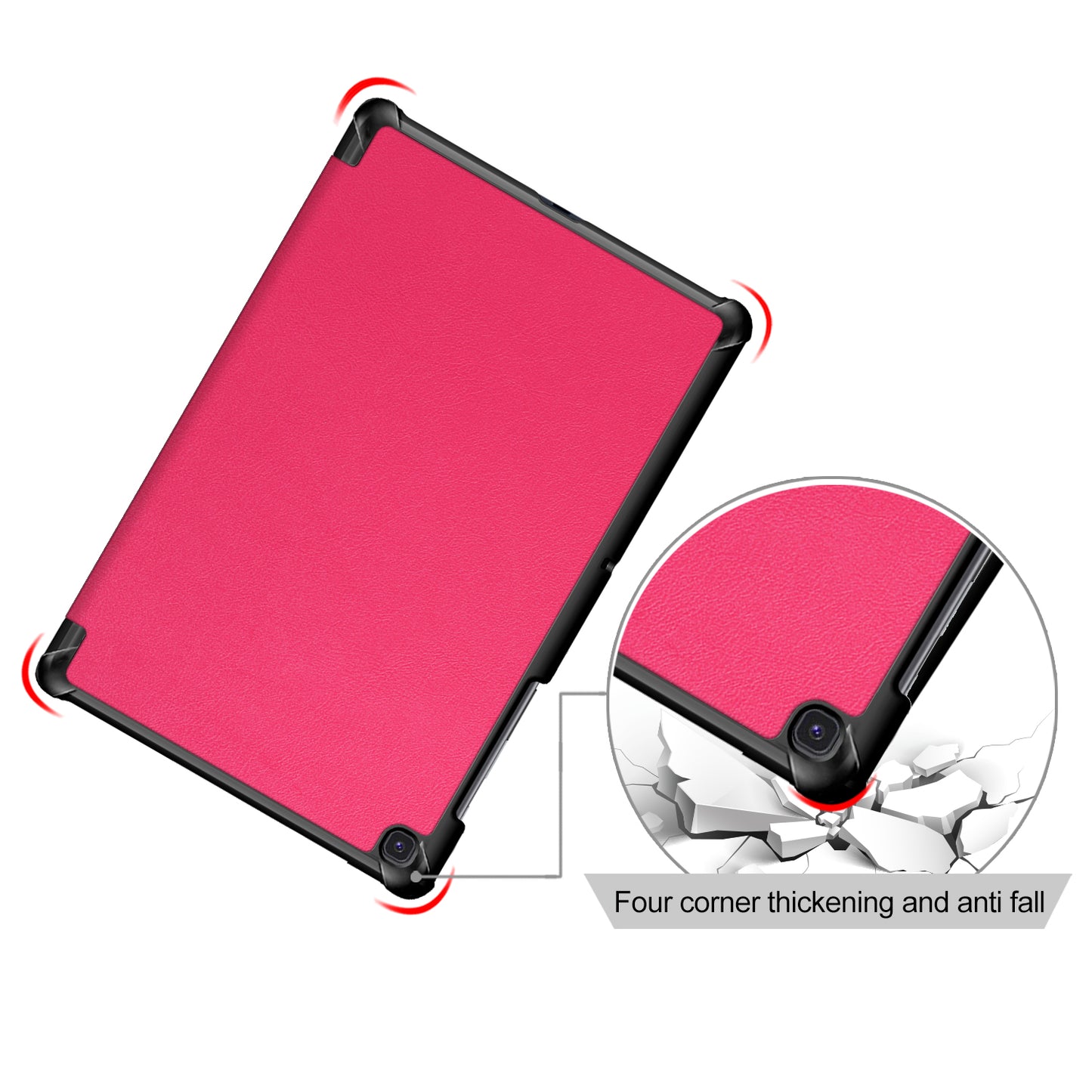 PU Leather Smart Case with Stable Tri-fold Stand Stand for Samsung Galaxy Tab S5e SM-T720/SM-T725