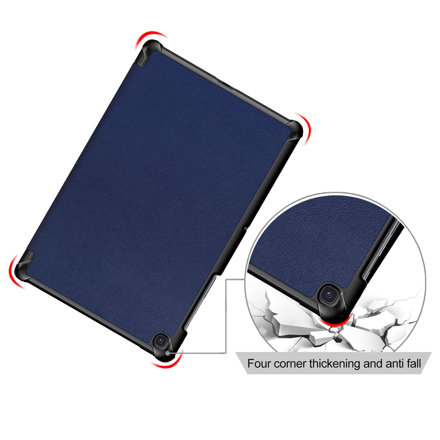 PU Leather Smart Case with Stable Tri-fold Stand Stand for Samsung Galaxy Tab S5e SM-T720/SM-T725