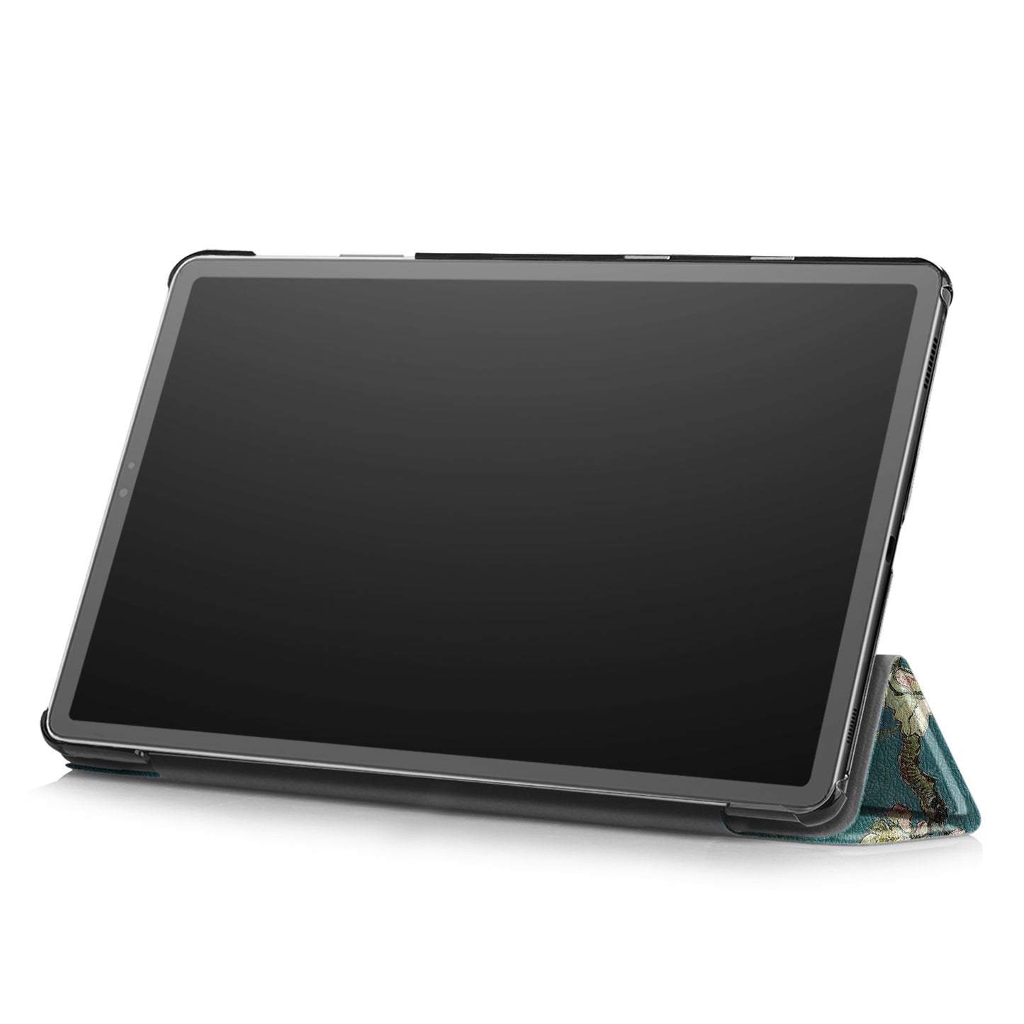 PU Leather Smart Case for Samsung Galaxy Tab S5e SM-T720/SM-T725 Pattern Printing Tri-fold Stand Tablet Cover