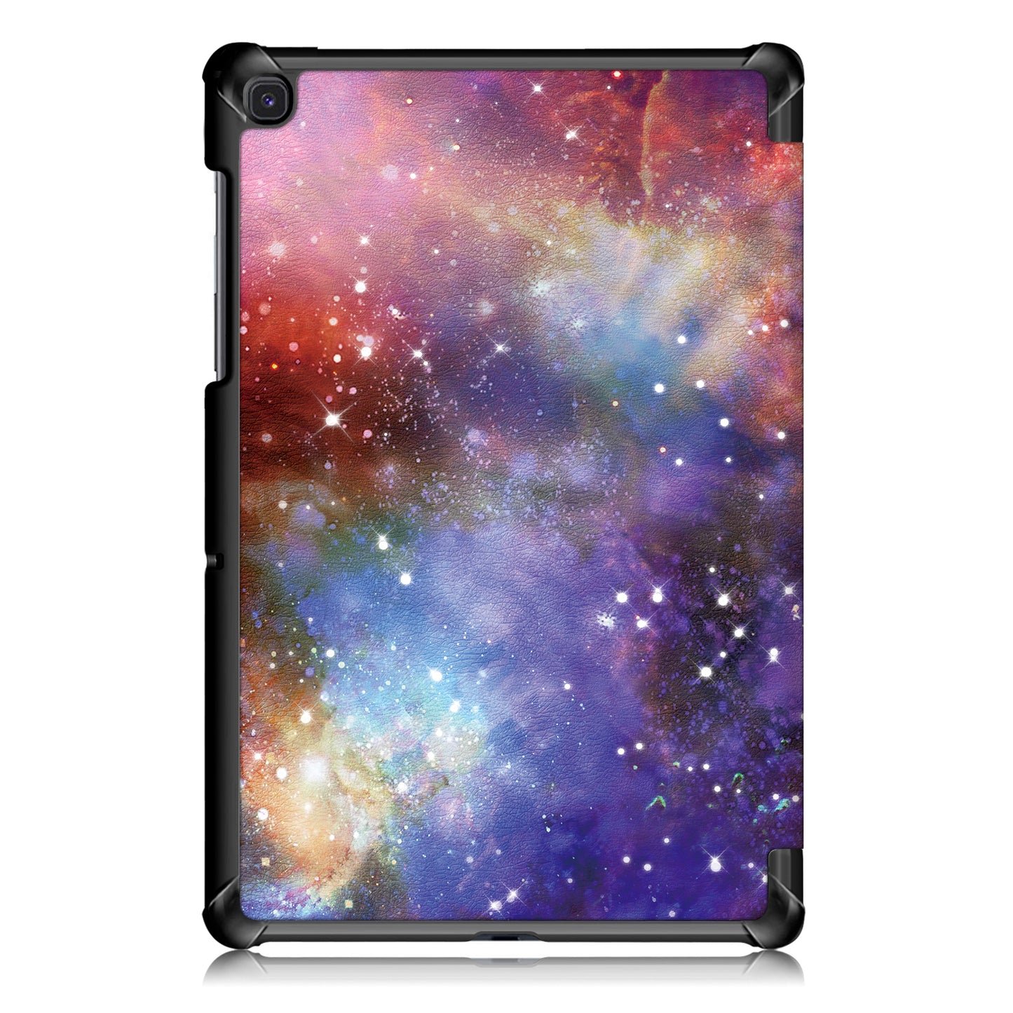 PU Leather Smart Case for Samsung Galaxy Tab S5e SM-T720/SM-T725 Pattern Printing Tri-fold Stand Tablet Cover