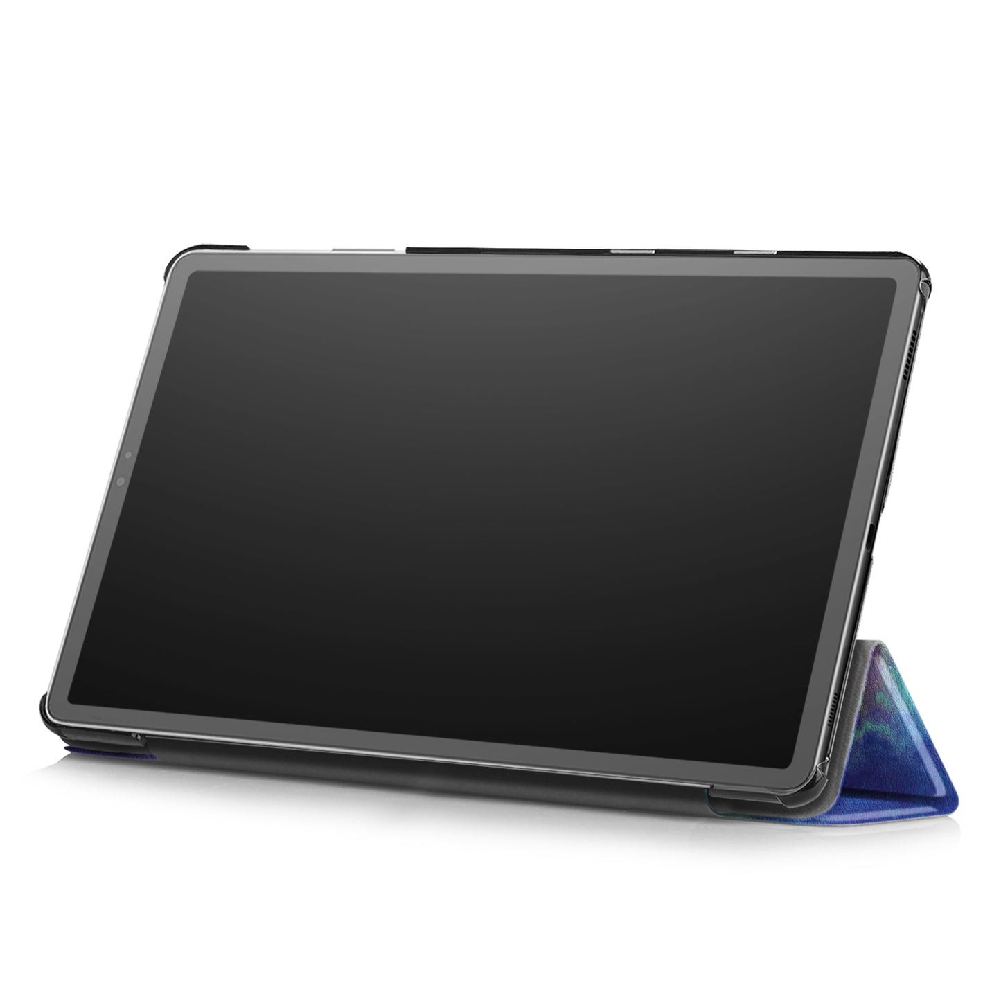 PU Leather Smart Case for Samsung Galaxy Tab S5e SM-T720/SM-T725 Pattern Printing Tri-fold Stand Tablet Cover