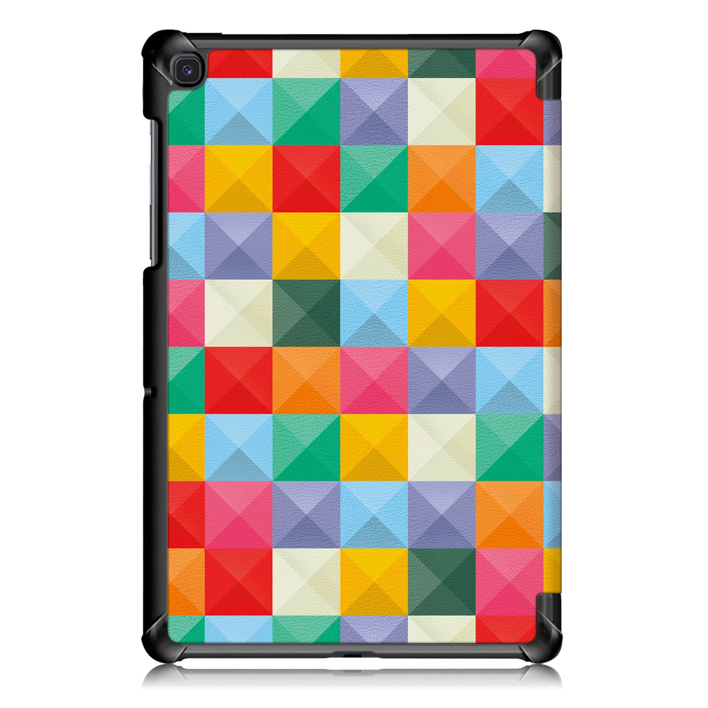 PU Leather Smart Case for Samsung Galaxy Tab S5e SM-T720/SM-T725 Pattern Printing Tri-fold Stand Tablet Cover