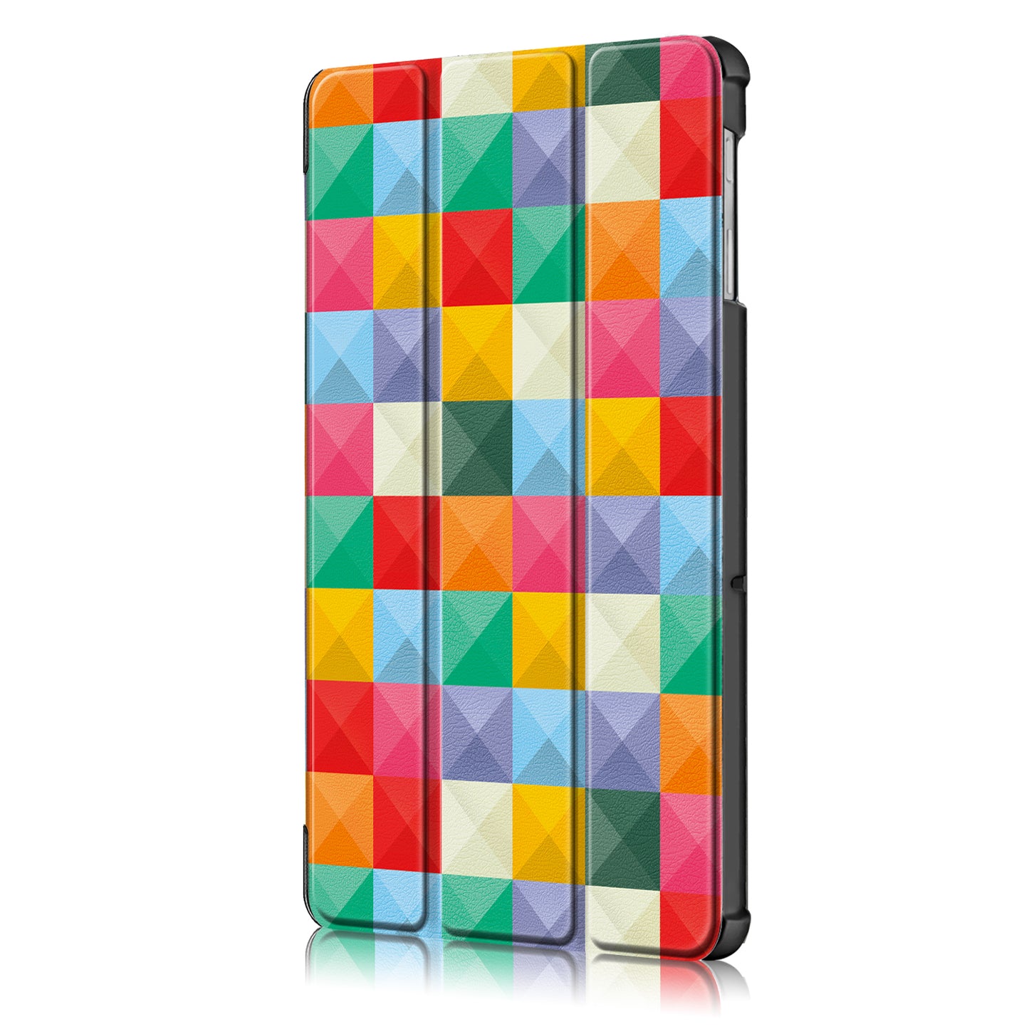 PU Leather Smart Case for Samsung Galaxy Tab S5e SM-T720/SM-T725 Pattern Printing Tri-fold Stand Tablet Cover
