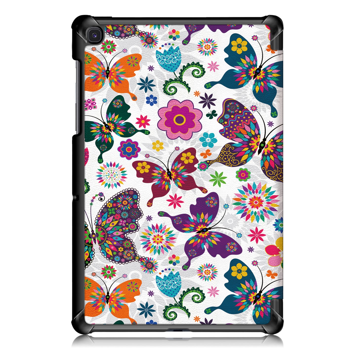 PU Leather Smart Case for Samsung Galaxy Tab S5e SM-T720/SM-T725 Pattern Printing Tri-fold Stand Tablet Cover