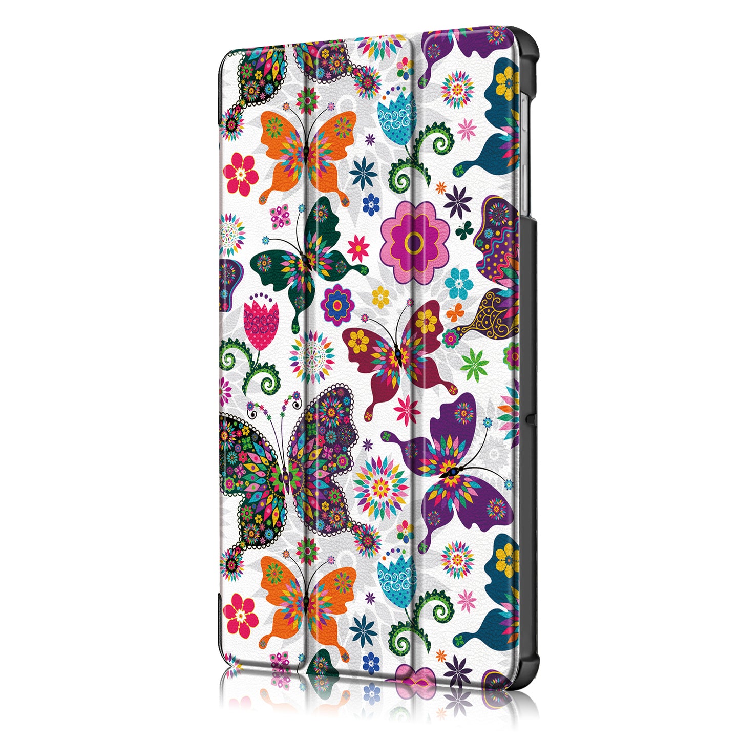PU Leather Smart Case for Samsung Galaxy Tab S5e SM-T720/SM-T725 Pattern Printing Tri-fold Stand Tablet Cover