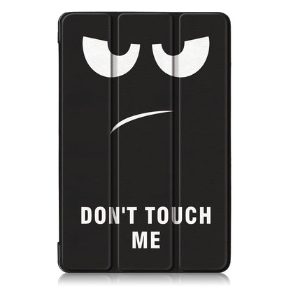 PU Leather Smart Case for Samsung Galaxy Tab S5e SM-T720/SM-T725 Pattern Printing Tri-fold Stand Tablet Cover