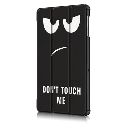 PU Leather Smart Case for Samsung Galaxy Tab S5e SM-T720/SM-T725 Pattern Printing Tri-fold Stand Tablet Cover