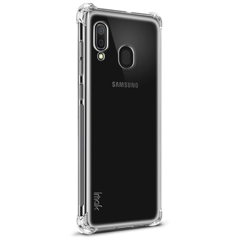 IMAK Silky Anti-drop Soft TPU Phone Case + Screen Protector Film for Samsung Galaxy A20/A30