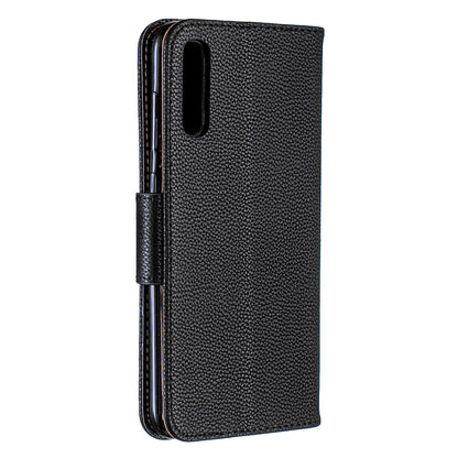 Litchi Skin PU Leather Stand Wallet Case for Samsung Galaxy A70