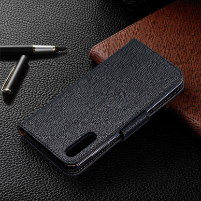 Litchi Skin PU Leather Stand Wallet Case for Samsung Galaxy A70