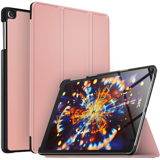 Silky Texture Tri-fold Leather Stand Case for Samsung Galaxy TAB A 10.1 (2019) SM-T510/SM-T515
