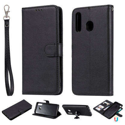 Magnetic KT Leather Series-3 Detachable 2-in-1 Wallet Leather Stand Case for Samsung Galaxy A50 / A30 / A20