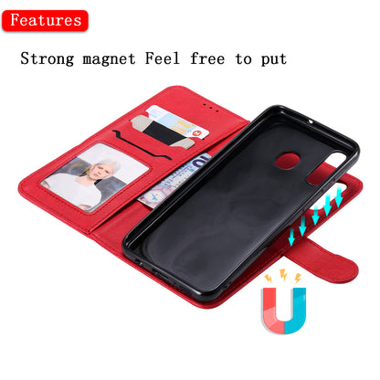 Magnetic KT Leather Series-3 Detachable 2-in-1 Wallet Leather Stand Case for Samsung Galaxy A50 / A30 / A20
