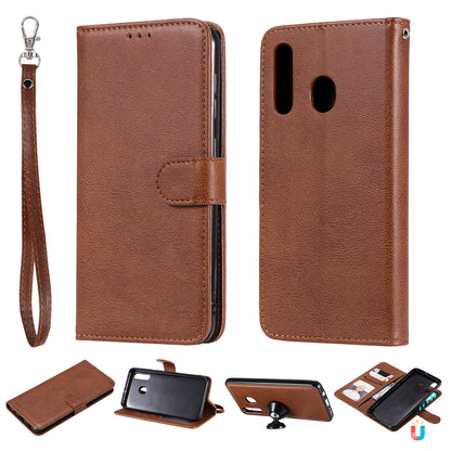 Magnetic KT Leather Series-3 Detachable 2-in-1 Wallet Leather Stand Case for Samsung Galaxy A50 / A30 / A20