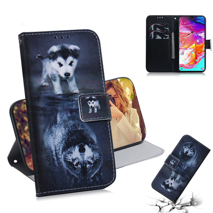 Patterned Leather Wallet Case for Samsung Galaxy A70