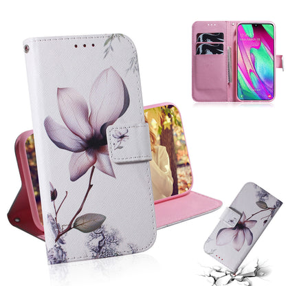 Patterned Leather Wallet Case for Samsung Galaxy A40