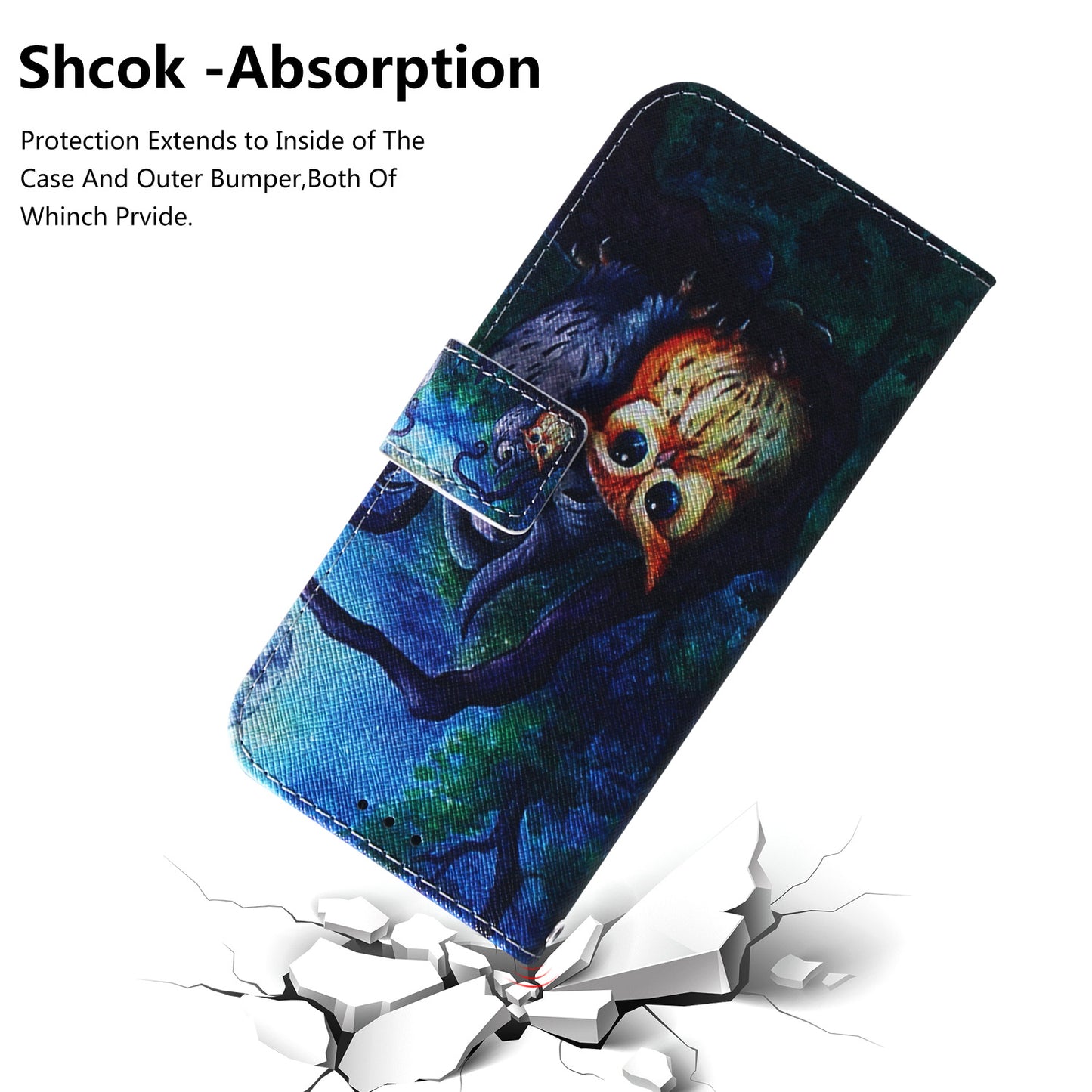 Patterned Leather Wallet Case for Samsung Galaxy A40