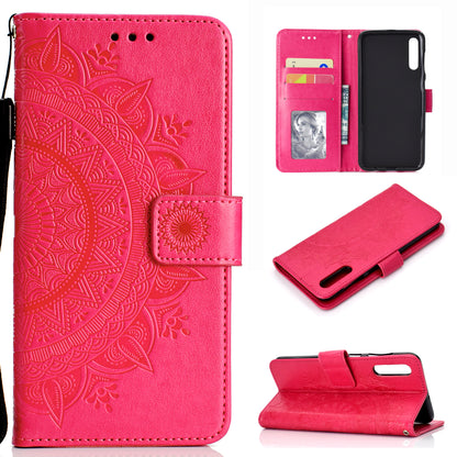 Imprint Flower Leather Wallet Case for Samsung Galaxy A50 / A50s / A30s