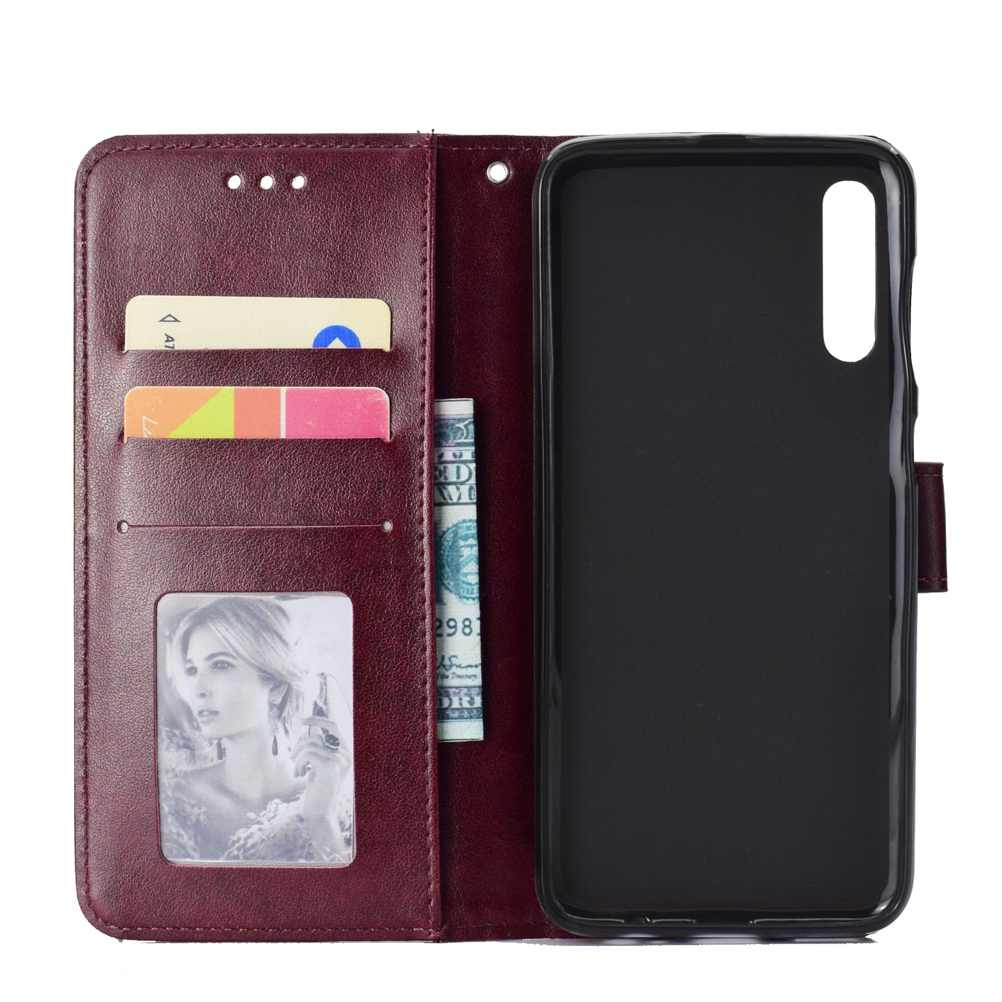 Imprint Flower Leather Wallet Case for Samsung Galaxy A50 / A50s / A30s