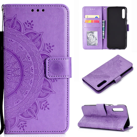 Imprint Flower Leather Wallet Case for Samsung Galaxy A50 / A50s / A30s
