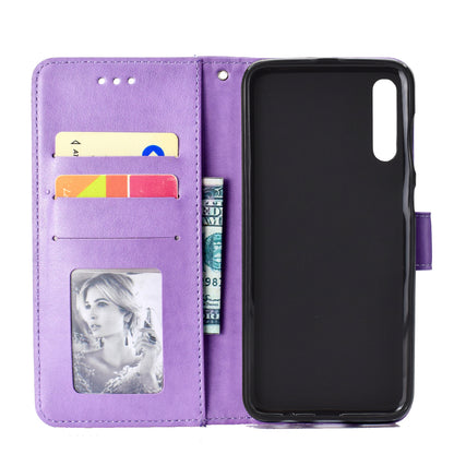 Imprint Flower Leather Wallet Case for Samsung Galaxy A50 / A50s / A30s