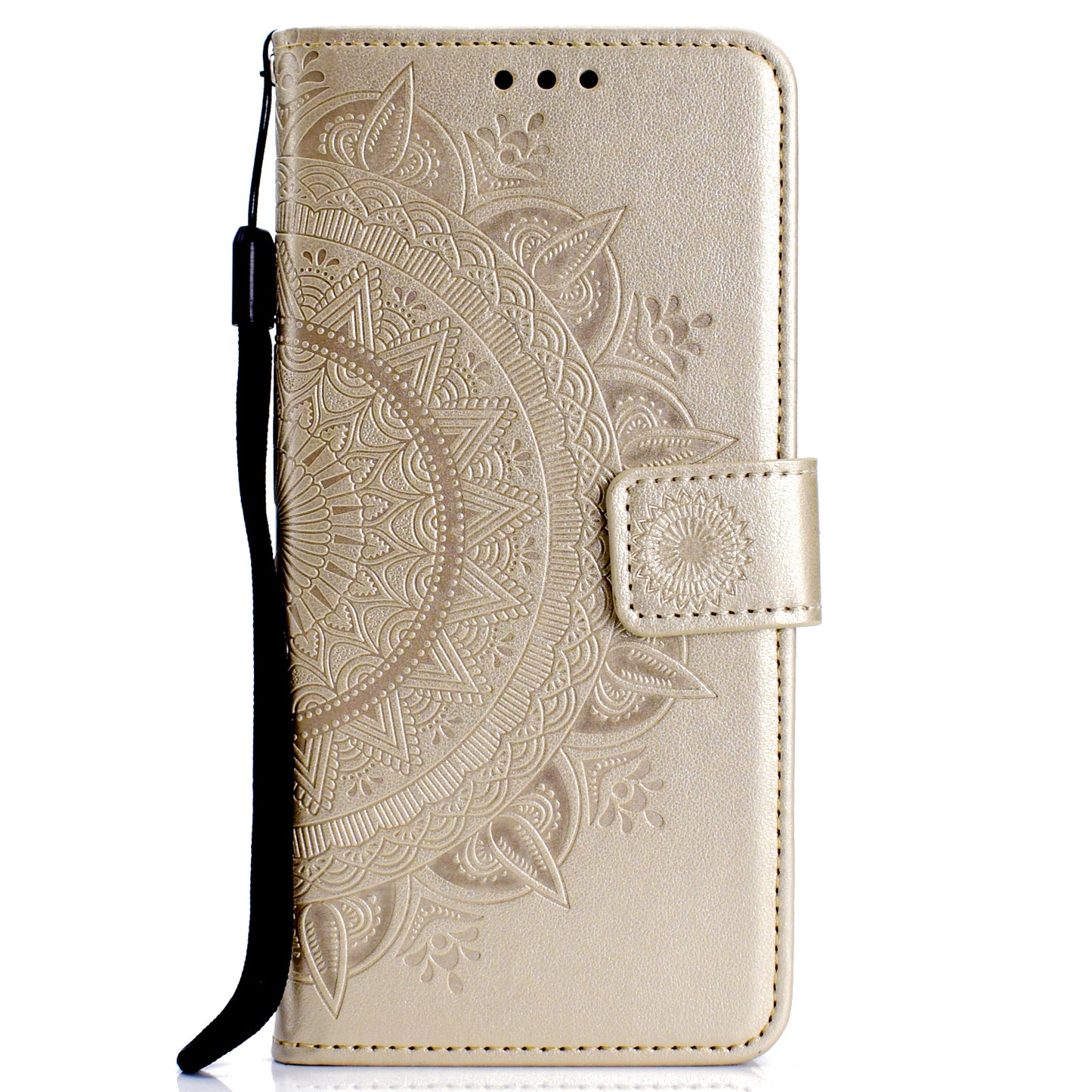 Imprint Flower Leather Wallet Case for Samsung Galaxy A30/A20