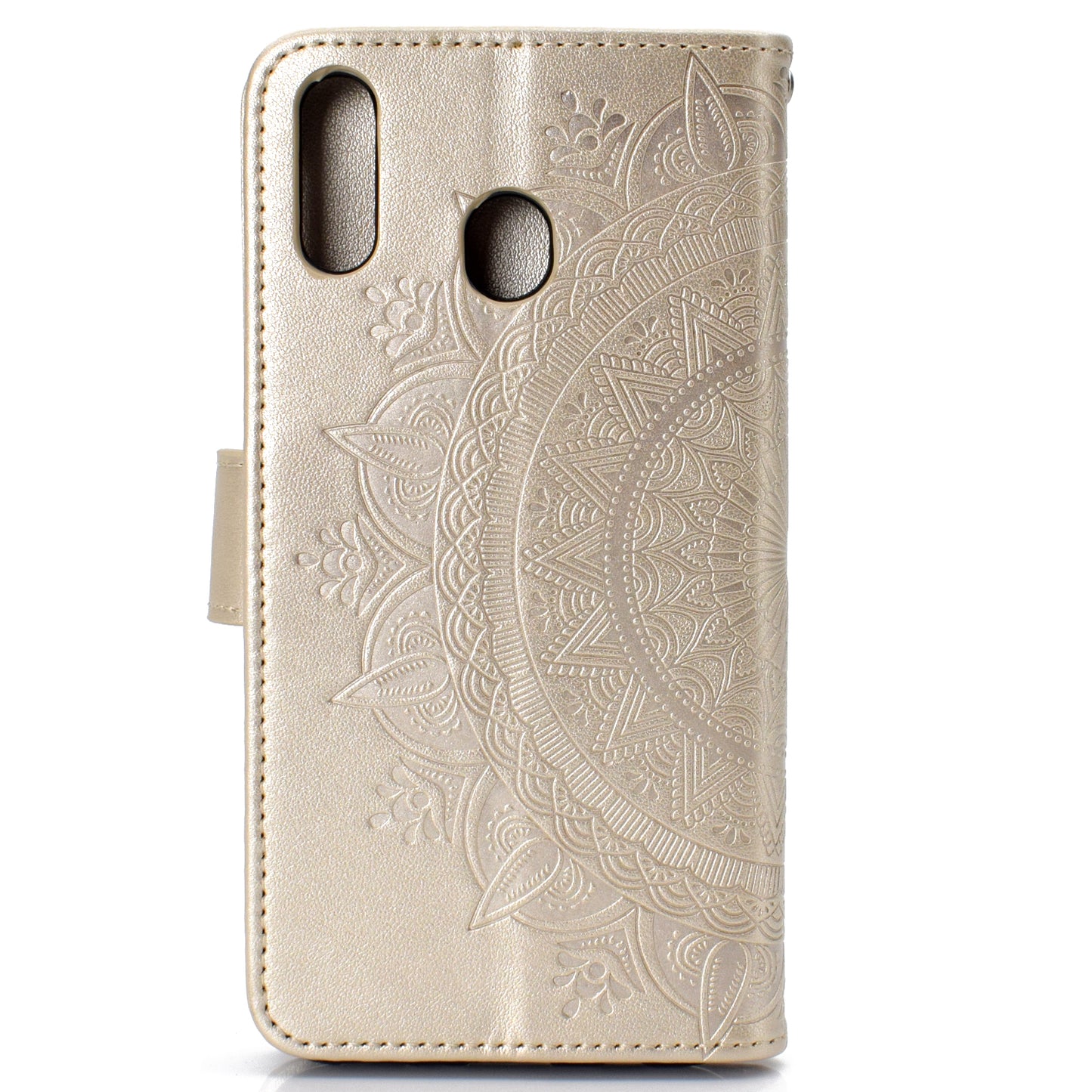 Imprint Flower Leather Wallet Case for Samsung Galaxy A30/A20