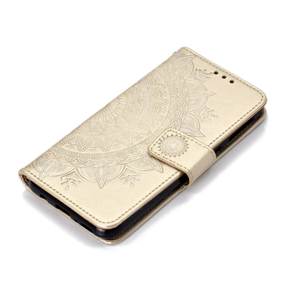 Imprint Flower Leather Wallet Case for Samsung Galaxy A30/A20