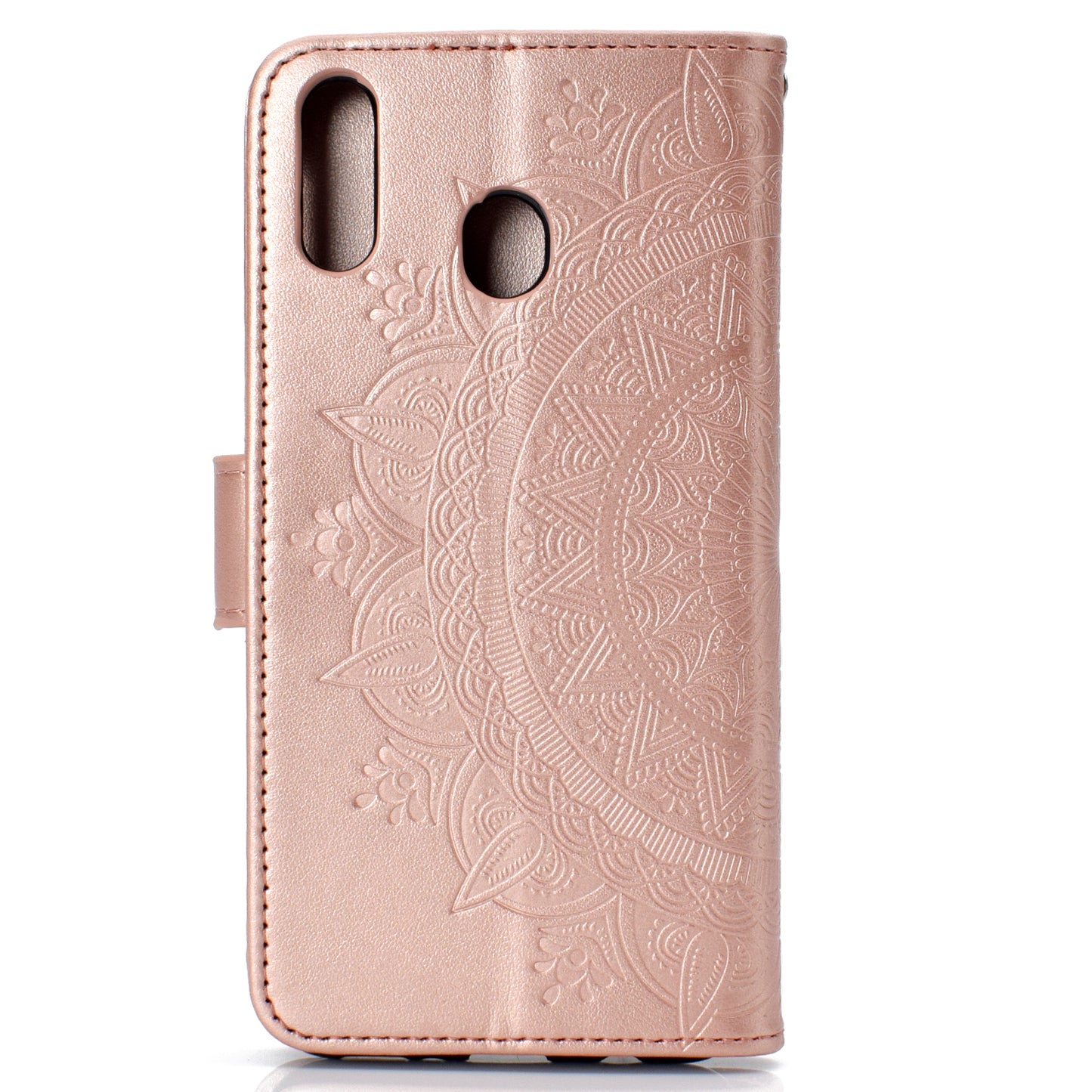 Imprint Flower Leather Wallet Case for Samsung Galaxy A30/A20