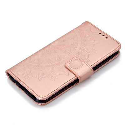 Imprint Flower Leather Wallet Case for Samsung Galaxy A30/A20