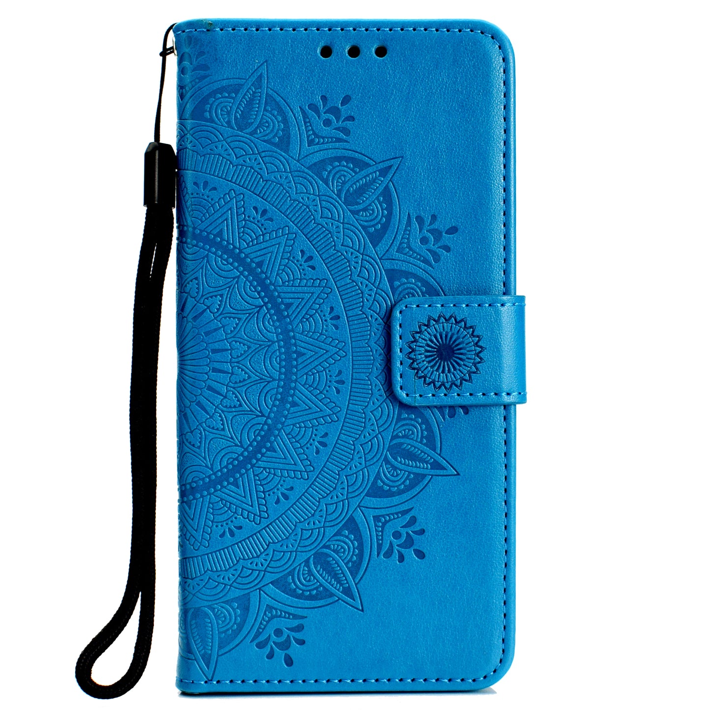 Imprint Flower Leather Wallet Case for Samsung Galaxy A30/A20