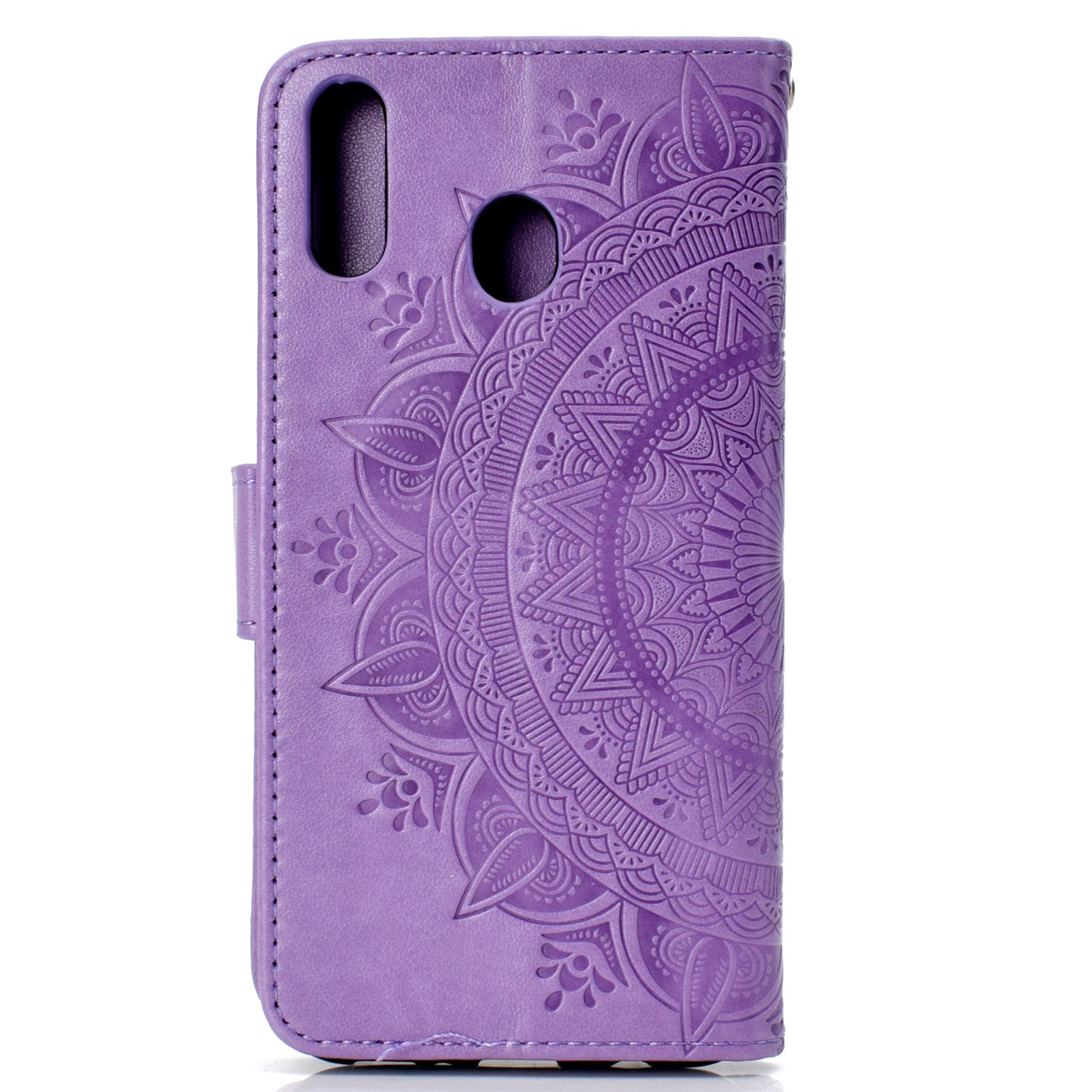 Imprint Flower Leather Wallet Case for Samsung Galaxy A30/A20