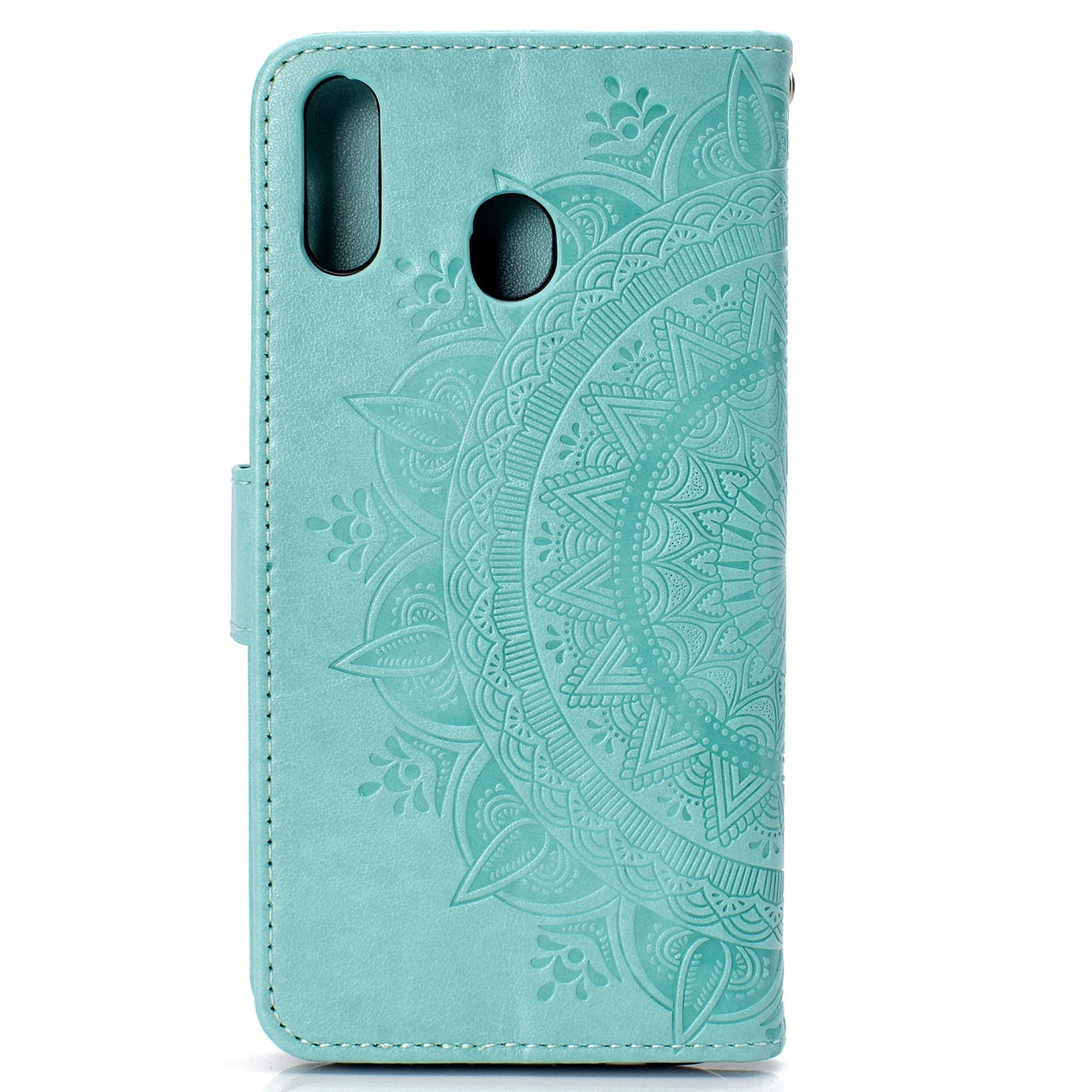 Imprint Flower Leather Wallet Case for Samsung Galaxy A30/A20