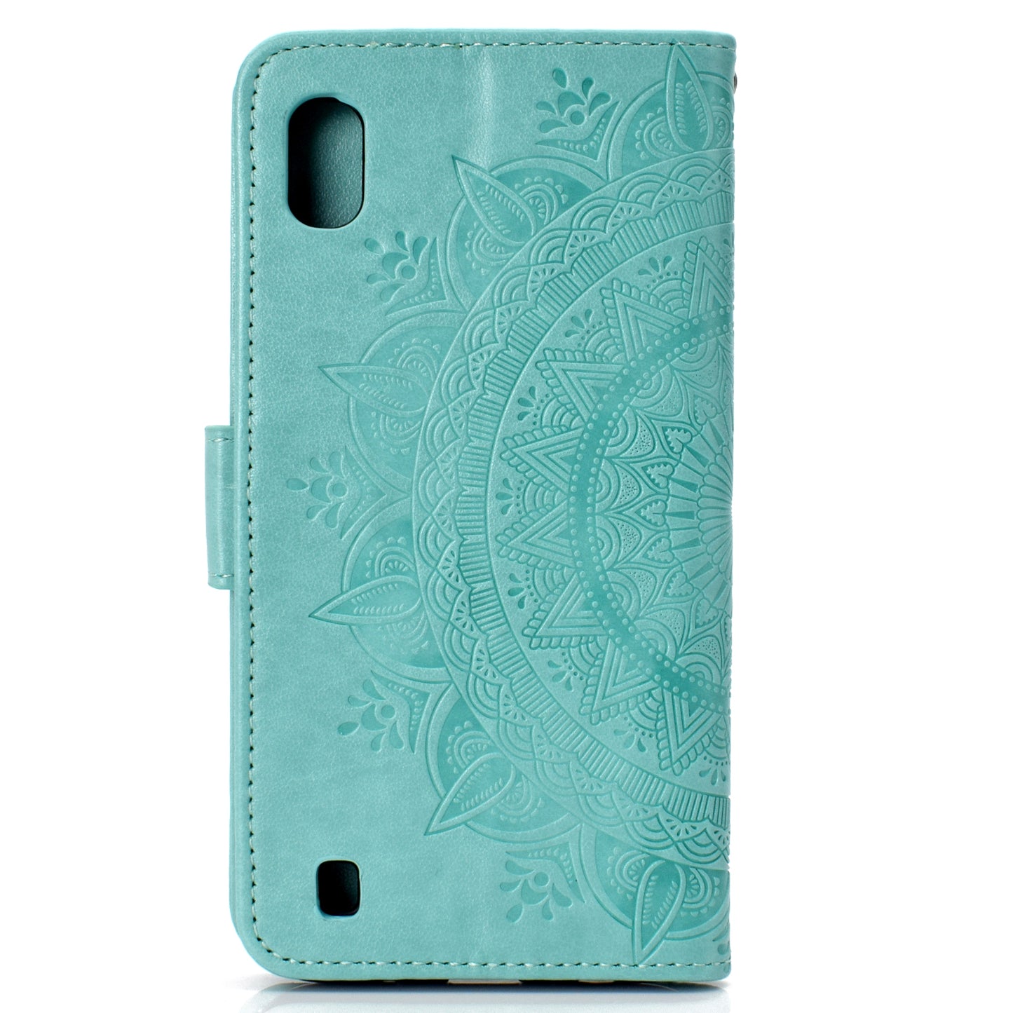 Imprint Flower Leather Wallet Case for Samsung Galaxy A10