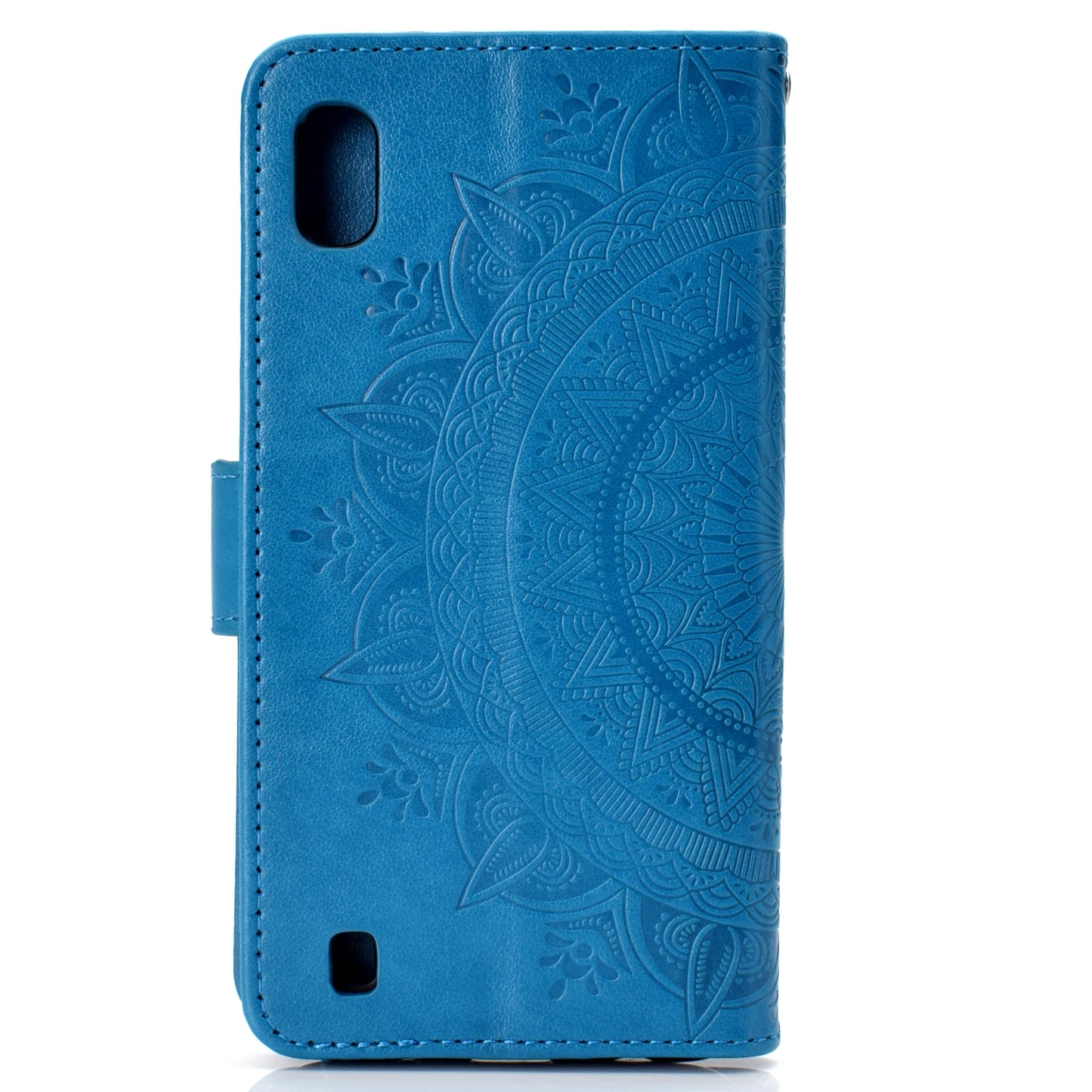 Imprint Flower Leather Wallet Case for Samsung Galaxy A10