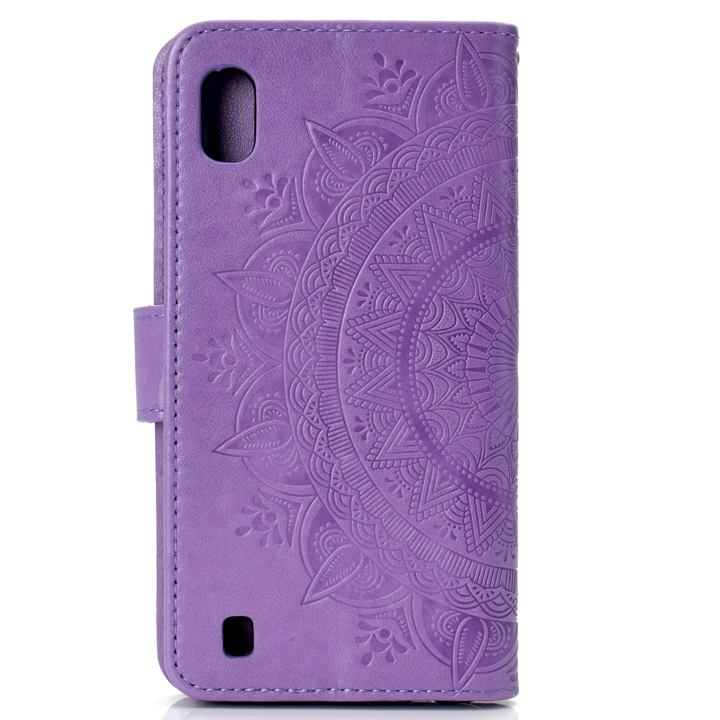 Imprint Flower Leather Wallet Case for Samsung Galaxy A10
