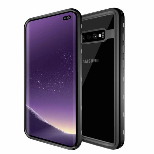 REDPEPPER IP68 Waterproof Phone Case Fingerprint Unlock Clear Back Case for Samsung Galaxy S10