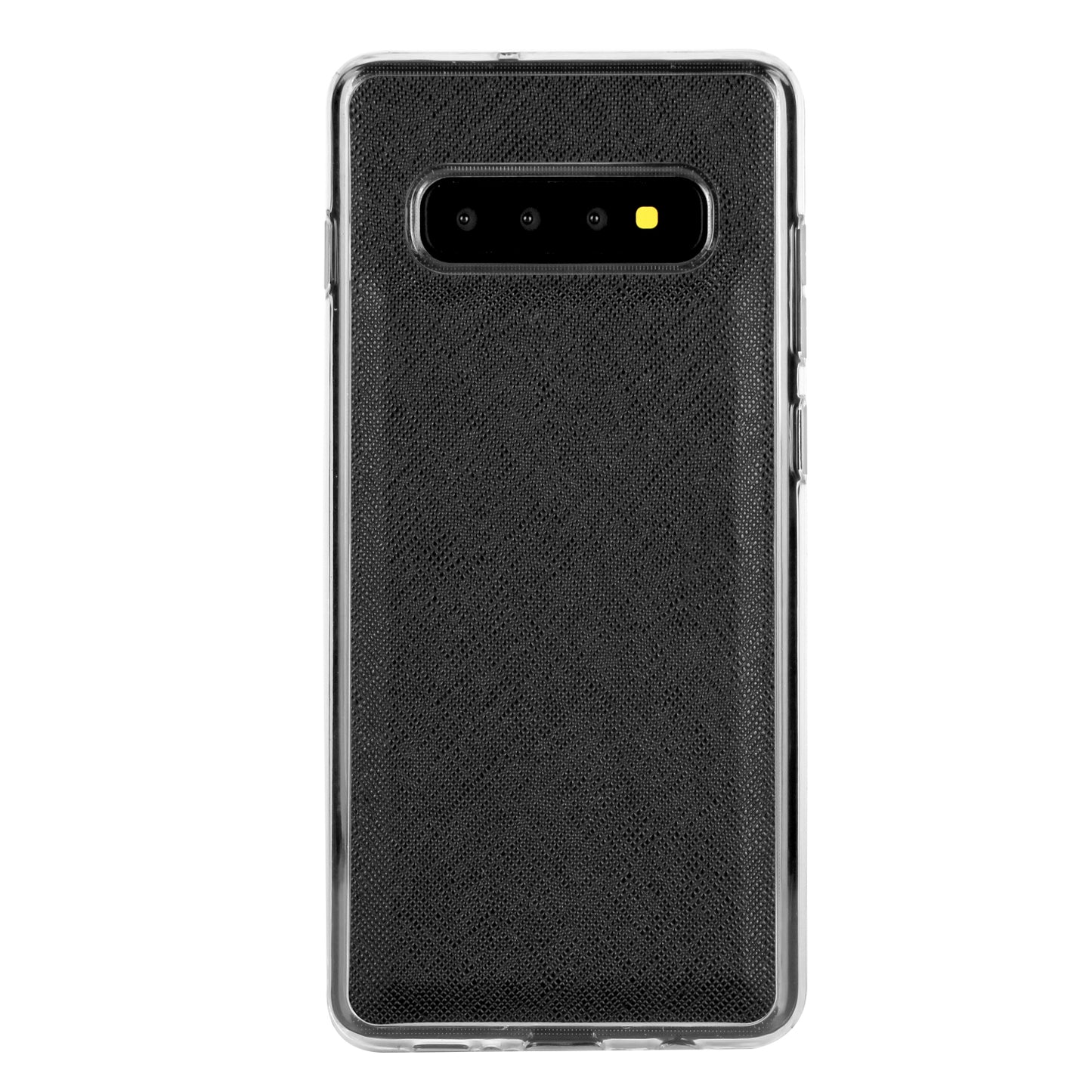 Cross Texture Leather Wallet Cover + Removable TPU Back Shell for Samsung Galaxy S10 Plus