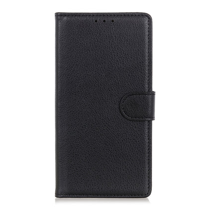 Phone Case for Samsung Galaxy A20e Litchi Texture Leather Shockproof Phone Protector with Wallet Stand
