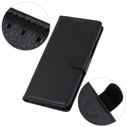 Phone Case for Samsung Galaxy A20e Litchi Texture Leather Shockproof Phone Protector with Wallet Stand