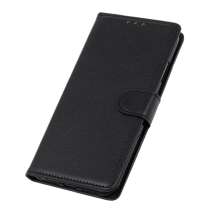 Phone Case for Samsung Galaxy A20e Litchi Texture Leather Shockproof Phone Protector with Wallet Stand