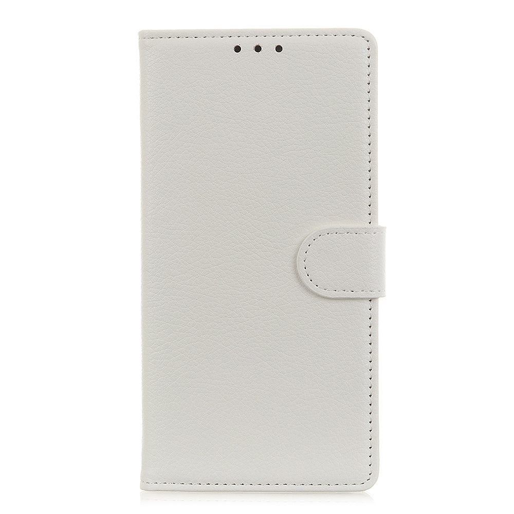 Phone Case for Samsung Galaxy A20e Litchi Texture Leather Shockproof Phone Protector with Wallet Stand